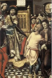 Pilate: Christ before Pilate. 1476 - 1500. A group of executioners
