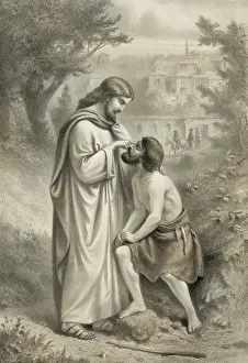 Restoring: Christ restoring sight to the blind man