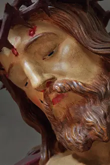 Ariege: Christ statue, St Volusian Abbey, Foix, Ariege, France