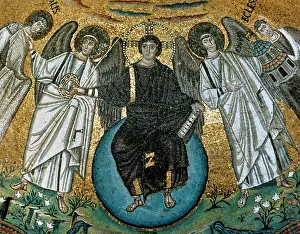 Majesty: Christ surrounded by angels, St. Vitalis and Bishop Ecclesiu