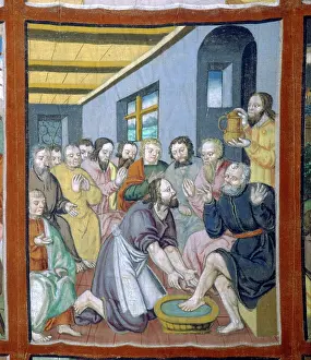 Gothically: Christ washing the feet of the Apostles