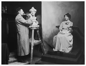 Tussaud: Christabel Pankhurst models for Madame Tussauds