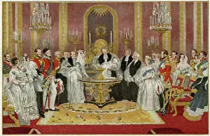 Baptised: Christening of infant Princess Vicky