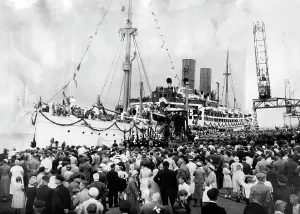 Sierra: Christening of the KdF ship Der Deutsche, 1934