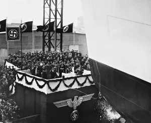 Sponsor: Christening of the KdF-ship Robert Ley, 1938