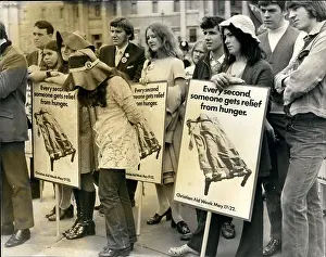 Asians: Christian Aid demonstration, Trafalgar Square, London