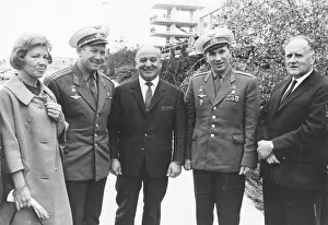 Probst: Christian Broda with cosmonauts from USSR