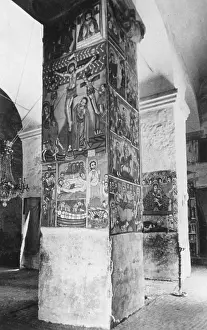 Coptic: Christian Church interior in Axum, Ehiopia