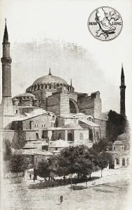 Ayasofya: Christian propaganda postcard