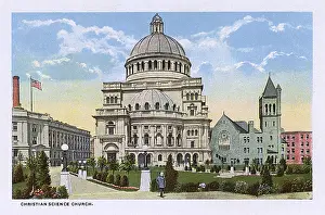 Shrubs: Christian Science Church, Boston, Massachusetts, USA