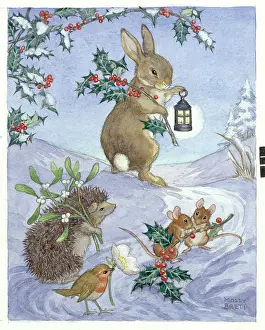 Whimsical: Christmas animals by Molly Brett