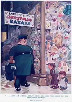 Doorman: Christmas bizarre by Alfred Leete