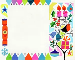 Baubles: Christmas border design