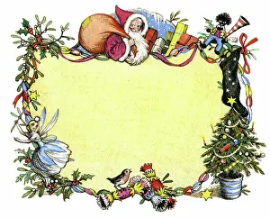 Strickland: Christmas border design