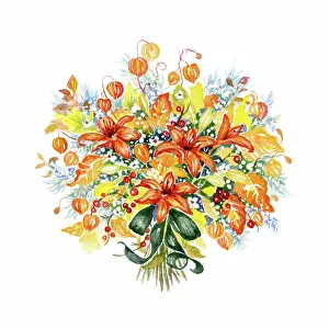 Bouquets: Christmas bouquet of Lilies