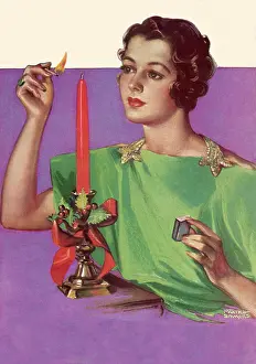 Candleholder: Christmas Candle