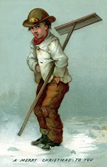 Sweep: Christmas card, Crossing Sweeper