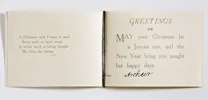 Mansell: Christmas card, inside