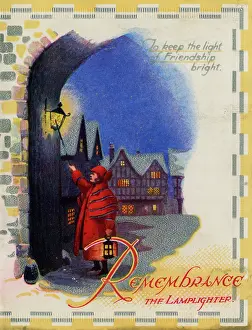 Lighter: Christmas card, Lamplighter