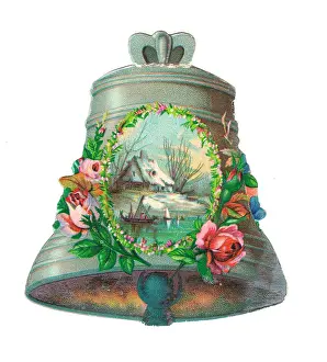 Clapper: Christmas card in the shape of a bell