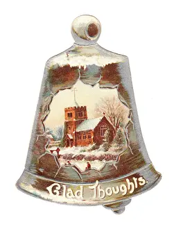Clapper: Christmas card in the shape of a bell