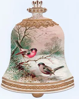 Clapper: Christmas card in the shape of a bell