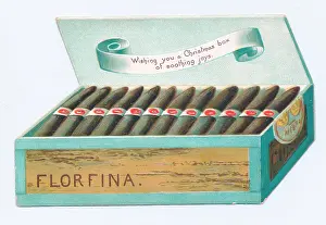 Soothing: Christmas card in the shape of a cigar box