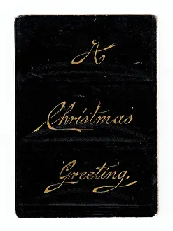 Paintbox: Christmas card in the shape of a paintbox lid