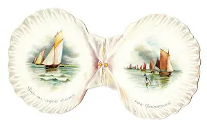 Buoys: Christmas card in the shape of a shell