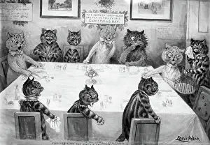 Entree: A Christmas catastrophe by Louis Wain