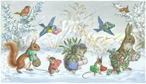 Christmas is Coming - animals and birds