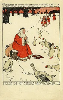 Gaggle: Christmas is coming by Cecil Aldin