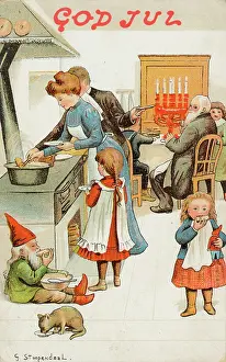 Gnome: Christmas Cookery - circa 1905