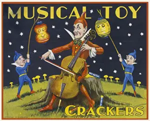 Cello: Christmas Cracker box label