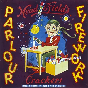 Elves: Christmas cracker box label