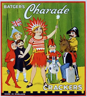 Batgers: Christmas cracker box label