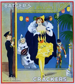 Batgers: Christmas cracker box label