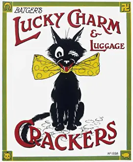 Charms: Christmas cracker box label