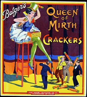 Batgers: Christmas cracker box label