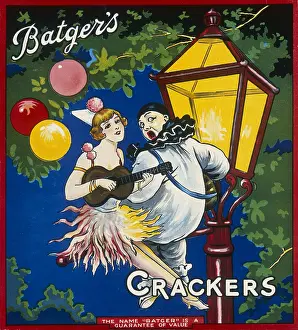 Batgers: Christmas cracker box label