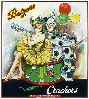 Batgers: Christmas cracker box label