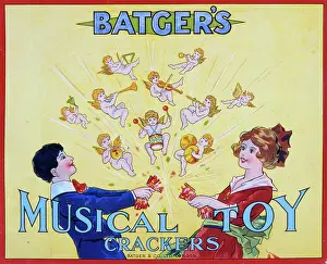 Batgers: Christmas cracker box label