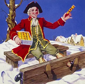 Frock: Christmas cracker box label