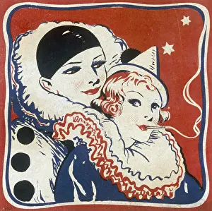 Pierrette: Christmas cracker box label