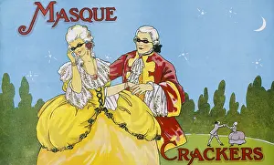 Masque: Christmas Cracker box label