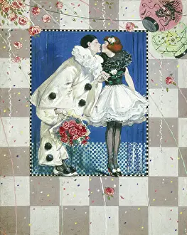 Pierrette: Christmas Cracker box label