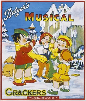 Batgers: Christmas Cracker box label