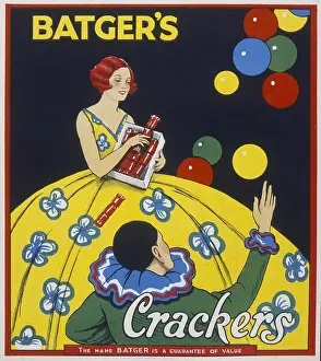 Cracker: Christmas cracker box label