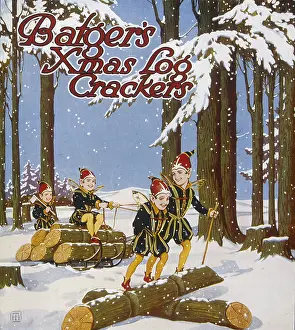 Batgers: Christmas crackers box label