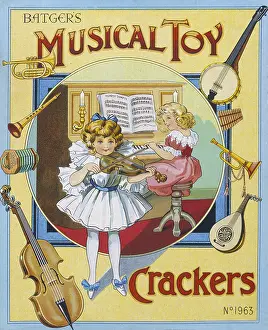 Frocks: Christmas Crackers box label